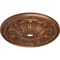 Ekena Millwork Flagstone Ceiling Medallion (Canopies up to 3 7/8"), 30"OD x 3 7/8"ID x 3 1/4"P, Polished Copper CM30FLPOS - alternate 4